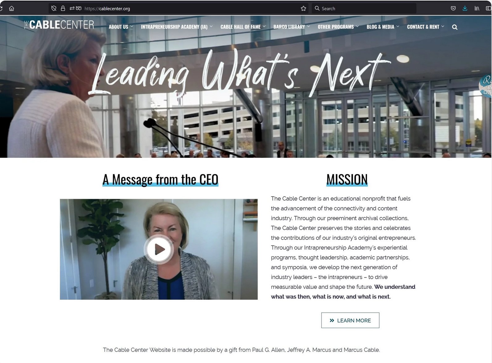 Syndeo Institute website screenshot
