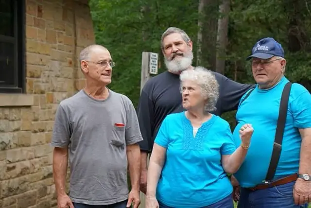 Mike Bollig with friends